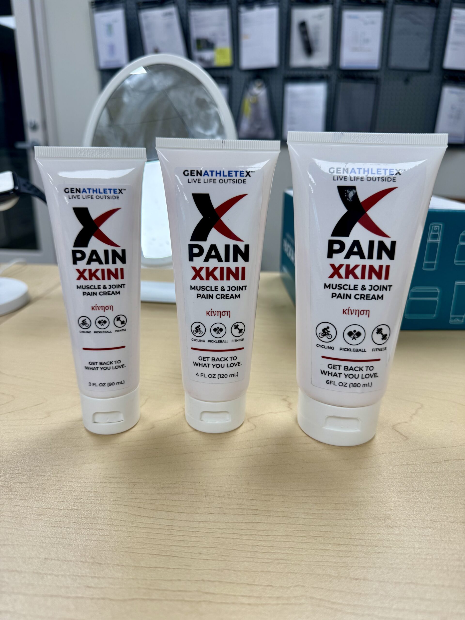 XKINI Muscle & Joint Pain Cream 3 oz, 4 oz and 6 oz tubes